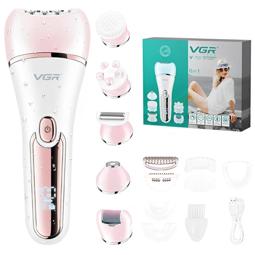 VGR Women's Epilator Shaver Set